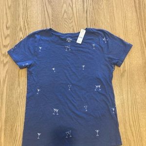 Women’s Small JCrew Martini Glass T-Shirt